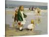 Play in the Surf-Edward Henry Potthast-Stretched Canvas