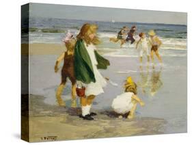 Play in the Surf-Edward Henry Potthast-Stretched Canvas