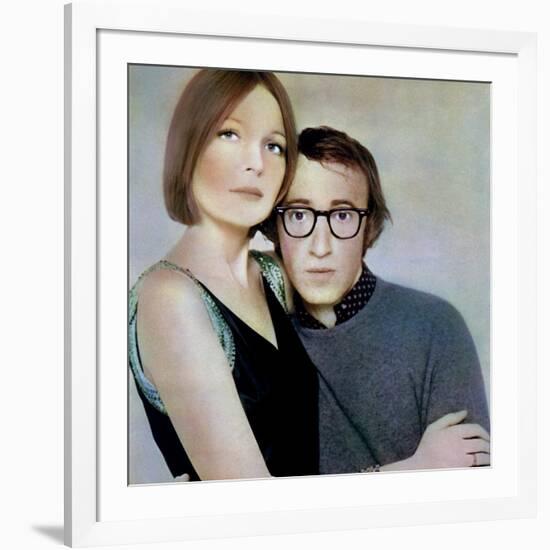 PLAY IT AGA SAM, 1972 directed by Woody Allen Diane Keaton and Woody Allen (photo)-null-Framed Photo