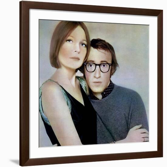 PLAY IT AGA SAM, 1972 directed by Woody Allen Diane Keaton and Woody Allen (photo)-null-Framed Photo