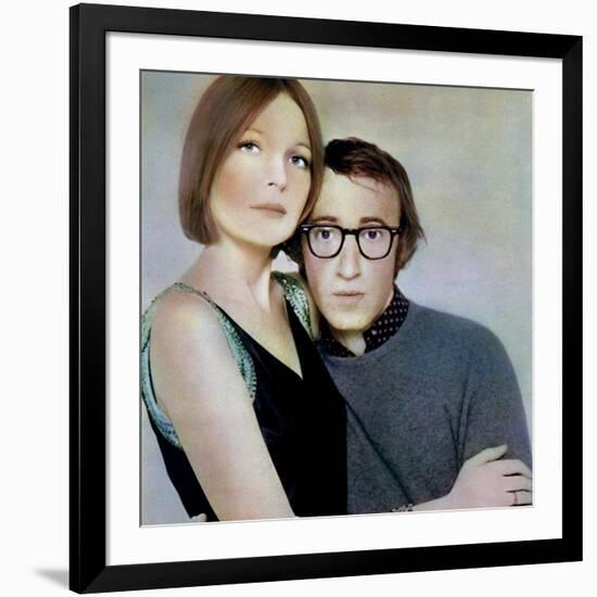 PLAY IT AGA SAM, 1972 directed by Woody Allen Diane Keaton and Woody Allen (photo)-null-Framed Photo