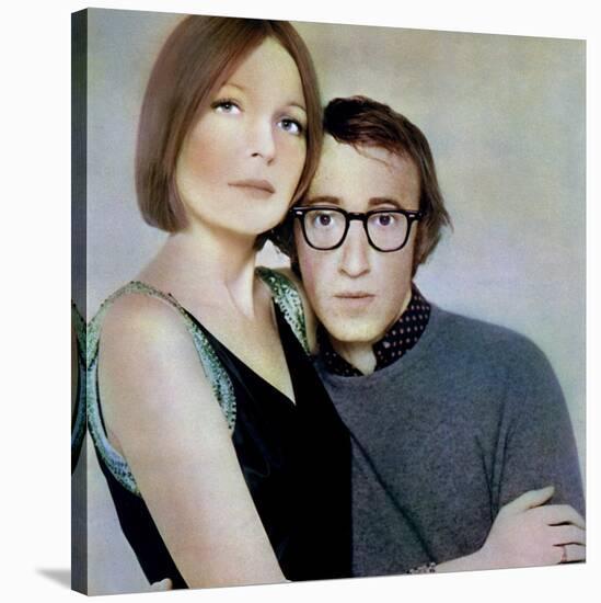 PLAY IT AGA SAM, 1972 directed by Woody Allen Diane Keaton and Woody Allen (photo)-null-Stretched Canvas