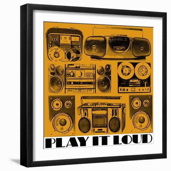 Play It Loud-Linda Wood-Framed Giclee Print