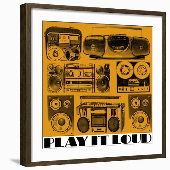 Play It Loud-Linda Wood-Framed Giclee Print