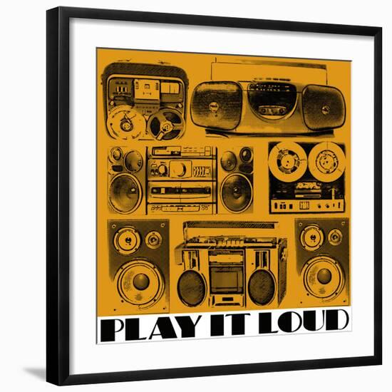 Play It Loud-Linda Wood-Framed Giclee Print