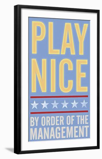 Play Nice-John Golden-Framed Giclee Print