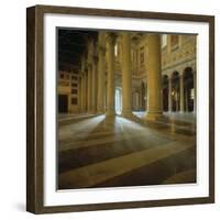 Play of Sunlight Between Columns, St. Paul Outside the Walls-Belli Pasquale-Framed Photo