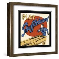 Play Shuffleboard-null-Framed Giclee Print