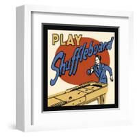 Play Shuffleboard-null-Framed Giclee Print