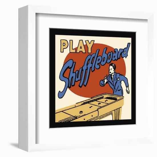 Play Shuffleboard-null-Framed Giclee Print