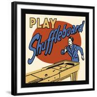 Play Shuffleboard-null-Framed Giclee Print