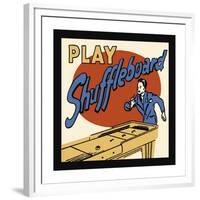 Play Shuffleboard-null-Framed Giclee Print