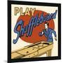 Play Shuffleboard-Retro Series-Mounted Art Print