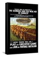 Play the Greater Game-Johnson, Riddle & Co-Framed Stretched Canvas