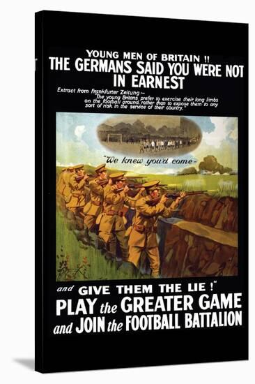 Play the Greater Game-Johnson, Riddle & Co-Stretched Canvas