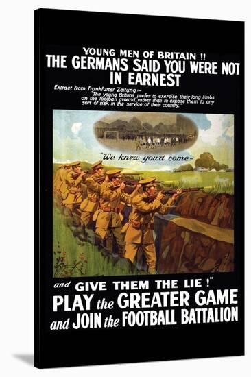 Play the Greater Game-Johnson, Riddle & Co-Stretched Canvas