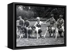 Play Time at the "Secours National" Supervisors" School-null-Framed Stretched Canvas