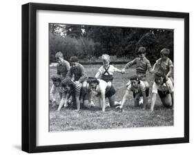 Play Time at the "Secours National" Supervisors" School-null-Framed Photographic Print