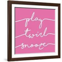 Play Twirl Snooze PINK-Gigi Louise-Framed Art Print