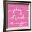 Play Twirl Snooze PINK-Gigi Louise-Framed Art Print