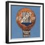 Play Up Albion', Baines' Card in the Shape of a Football, 1888-89-null-Framed Giclee Print