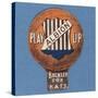 Play Up Albion', Baines' Card in the Shape of a Football, 1888-89-null-Stretched Canvas