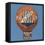 Play Up Albion', Baines' Card in the Shape of a Football, 1888-89-null-Framed Stretched Canvas