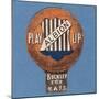 Play Up Albion', Baines' Card in the Shape of a Football, 1888-89-null-Mounted Giclee Print