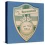 Play Up Bournemouth', Baines' Card in the Shape of a Shield and Two Footballers Sitting on Top of…-null-Stretched Canvas