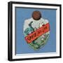 Play Up Newcastle East End for a Goal', Baines' Card in the Shape of a Shield, 1880-89-null-Framed Giclee Print
