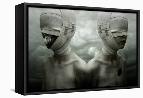 Play with death-Johan Lilja-Framed Stretched Canvas
