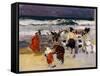 Playa de Biarritz, 1906-Joaquín Sorolla y Bastida-Framed Stretched Canvas