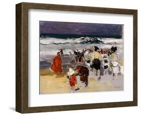 Playa de Biarritz, 1906-Joaquín Sorolla y Bastida-Framed Giclee Print