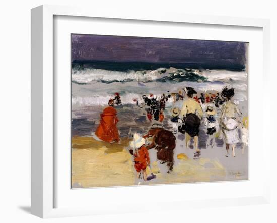 Playa de Biarritz, 1906-Joaquín Sorolla y Bastida-Framed Giclee Print