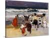 Playa de Biarritz, 1906-Joaquín Sorolla y Bastida-Stretched Canvas