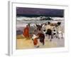 Playa de Biarritz, 1906-Joaquín Sorolla y Bastida-Framed Giclee Print