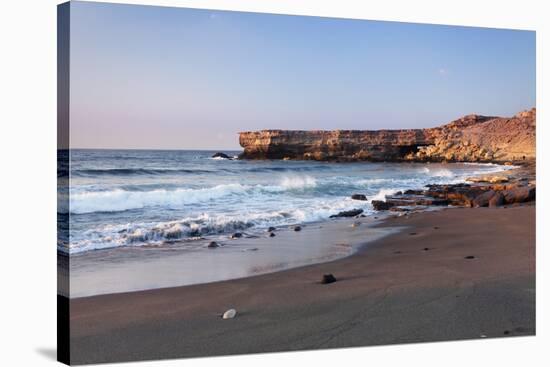 Playa De La Pared, La Pared, Fuerteventura, Canary Islands, Spain, Atlantic, Europe-Markus Lange-Stretched Canvas