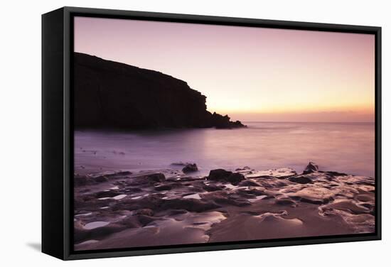 Playa De La Pared, La Pared, Fuerteventura, Canary Islands, Spain, Atlantic, Europe-Markus Lange-Framed Stretched Canvas