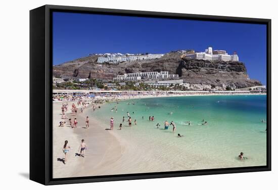 Playa De Los Amadores, Gran Canaria, Canary Islands, Spain, Atlantic, Europe-Markus Lange-Framed Stretched Canvas