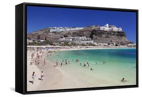 Playa De Los Amadores, Gran Canaria, Canary Islands, Spain, Atlantic, Europe-Markus Lange-Framed Stretched Canvas