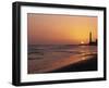 Playa De Maspalomas and Lighthouse at Sunset, Gran Canaria, Canary Islands, Spain, Atlantic, Europe-Pearl Bucknall-Framed Photographic Print