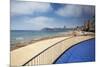 Playa De Poniente, Benidorm, Alicante, Spain - Beach, City and Promenade.-EdSamuel-Mounted Photographic Print