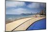 Playa De Poniente, Benidorm, Alicante, Spain - Beach, City and Promenade.-EdSamuel-Mounted Photographic Print