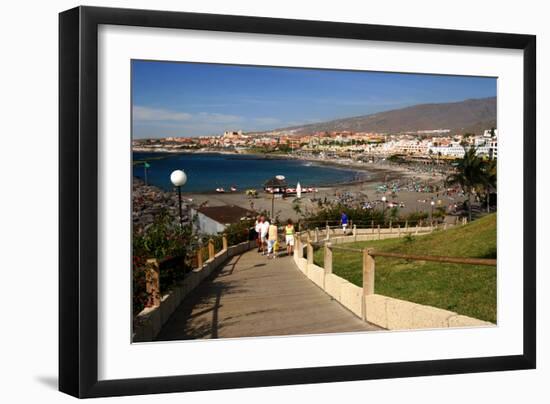 Playa De Torviscas Beach, Playa De Las Americas, Tenerife, Canary Islands, 2007-Peter Thompson-Framed Photographic Print