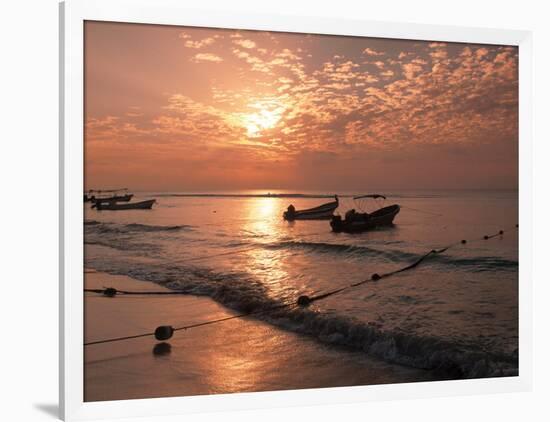 Playa Del Carmen Beach, Yucatan, Mexico-Walter Bibikow-Framed Photographic Print