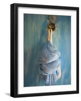 Playa Del Carmen, Mexico; a Hammock Hanging on a Wall in a Hotel-Dan Bannister-Framed Photographic Print