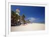 Playa Del Carmen with The El Faro Mexico-George Oze-Framed Photographic Print