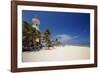 Playa Del Carmen with The El Faro Mexico-George Oze-Framed Photographic Print