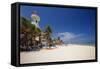 Playa Del Carmen with The El Faro Mexico-George Oze-Framed Stretched Canvas
