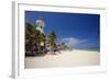 Playa Del Carmen with The El Faro Mexico-George Oze-Framed Premium Photographic Print